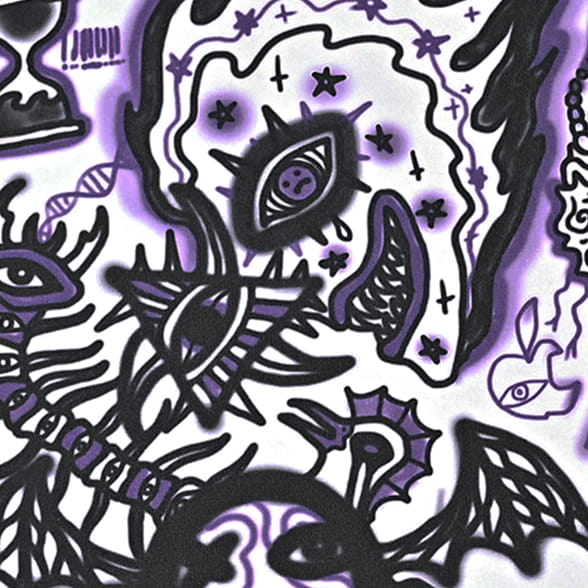 pullover on dark background