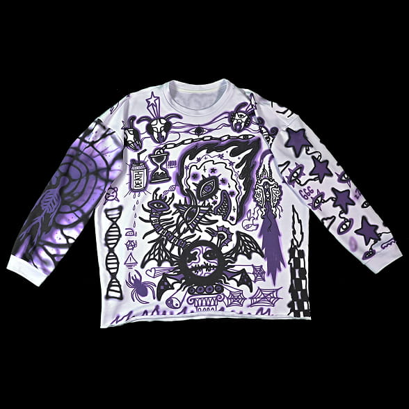 pullover on dark background