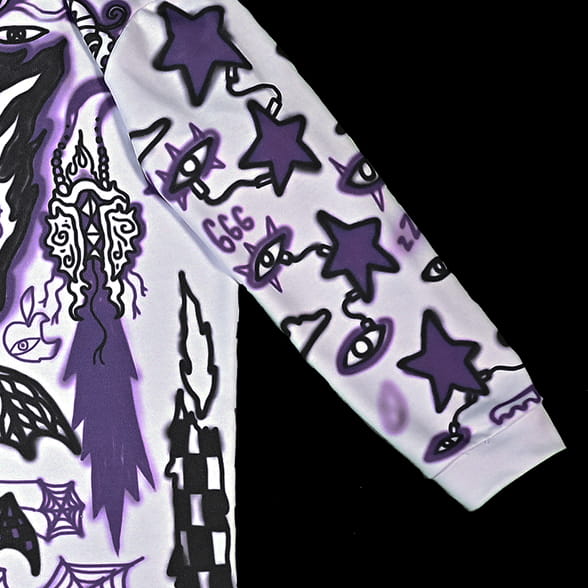 pullover on dark background